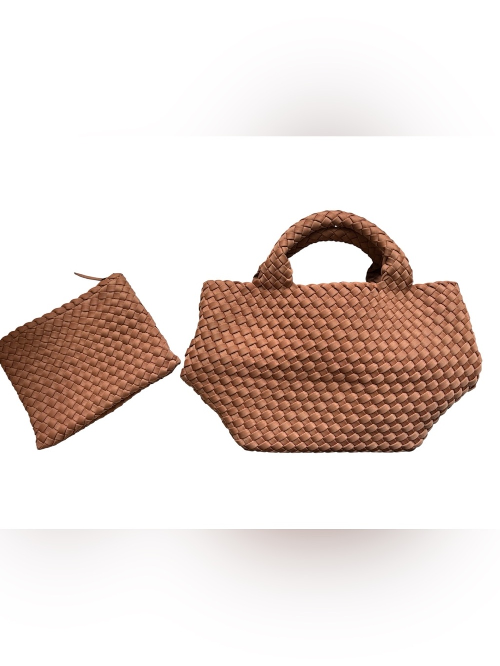 Naghedi St. Barths Small Tote Double Weave – Teak